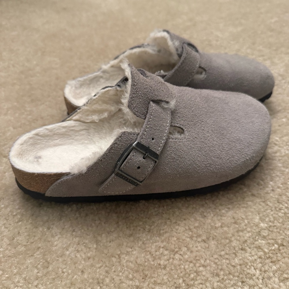 Birkenstock Boston Shearling Gray 37